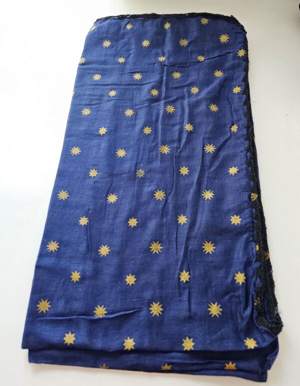 Blue Sun Cotton Scarf 2yd x 2yd