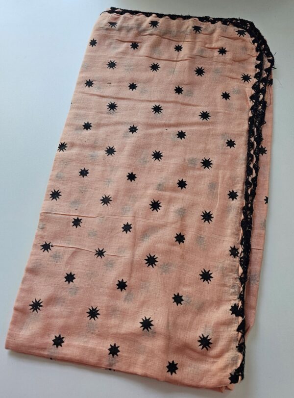 Coral Sun Cotton Scarf 2yd x 2yd