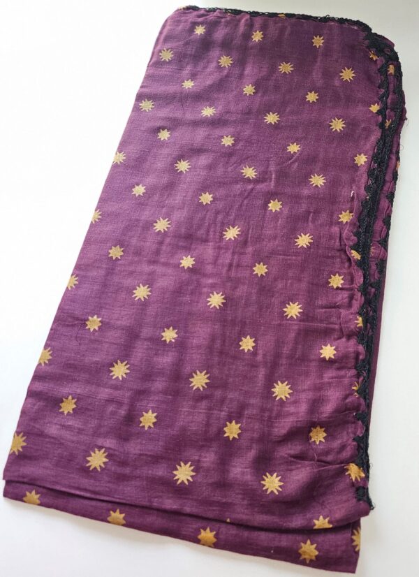 Purple Sun Cotton Scarf 2yd x 2yd