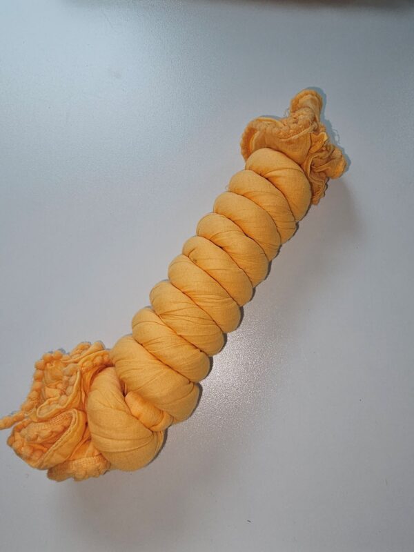 Yellow Orange Cotton Scarf Twist ~2yd Long