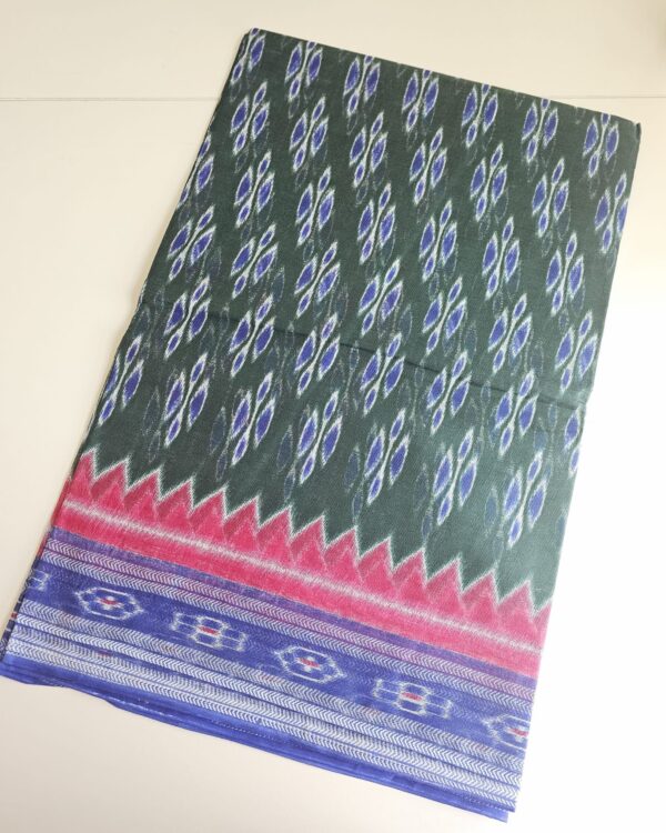 Green and Blue Diamond Cotton Piece - 5 Yards