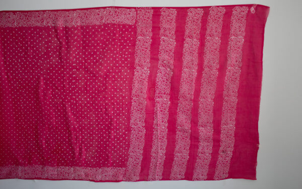 Dark Pink Spotted Cotton Piece - 5 Yards - Image 2