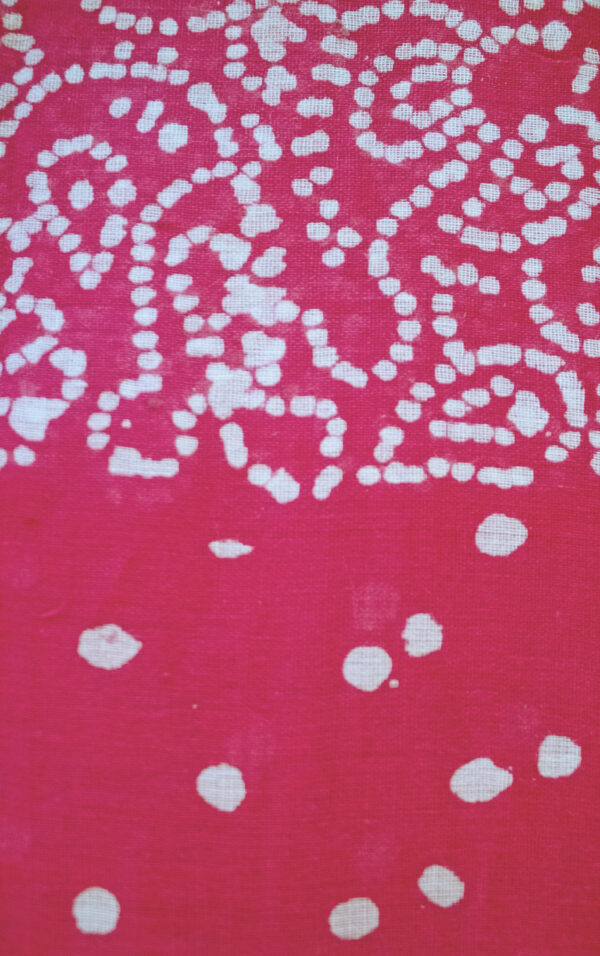 Dark Pink Spotted Cotton Piece - 5 Yards