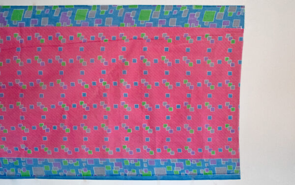 Pink Squares Cotton Piece - 5 Yards - Image 2