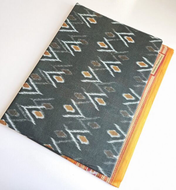 Orange and Black Cotton Piece - 5 Yards