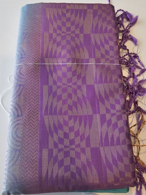 Purple and Teal Silk - Gold Infusions - Image 2