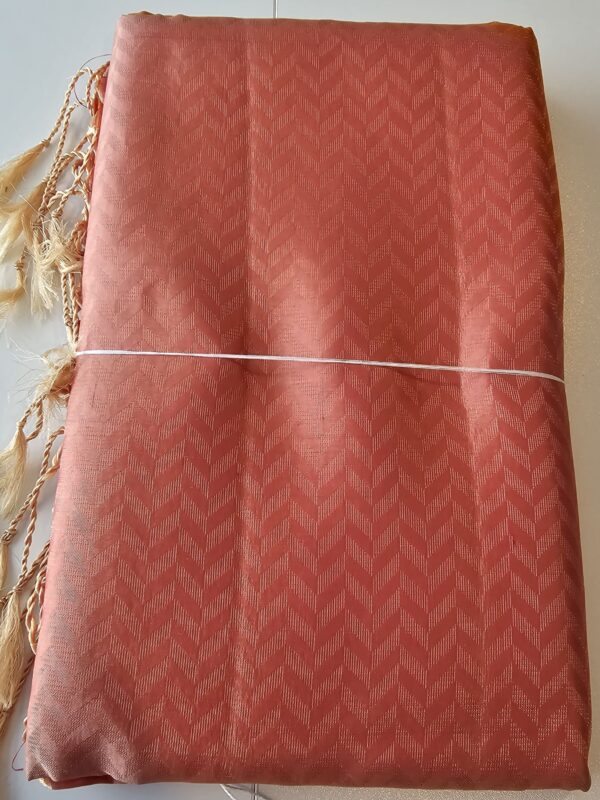 Red and Orange Chevron Silk - Gold Infusions - Image 2