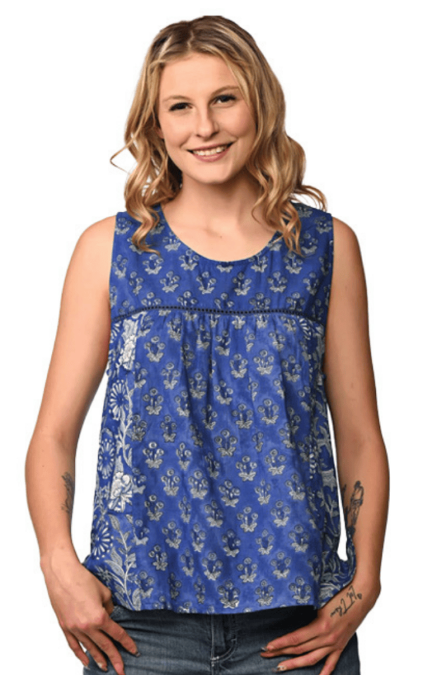 Pavitra Block Print Sleeveless