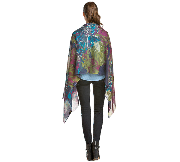 Annistyn Wool Floral Scarf - Image 3