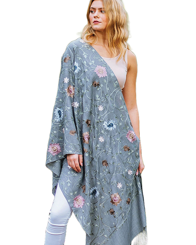 Rajika Embroidered Shawl